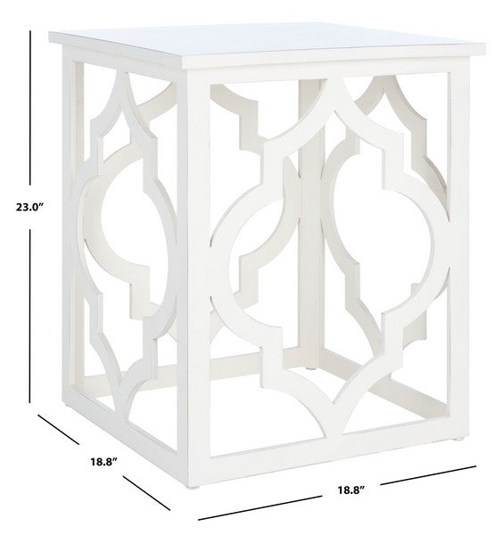 MILO TRELLIS GOLD LEAF END TABLE