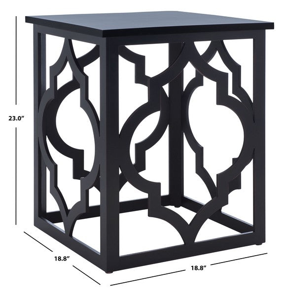 MILO TRELLIS GOLD LEAF END TABLE