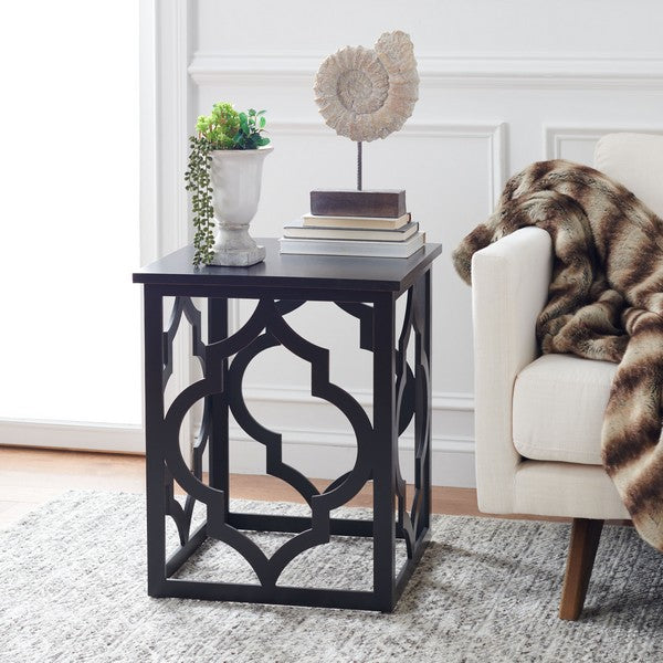 MILO TRELLIS GOLD LEAF END TABLE