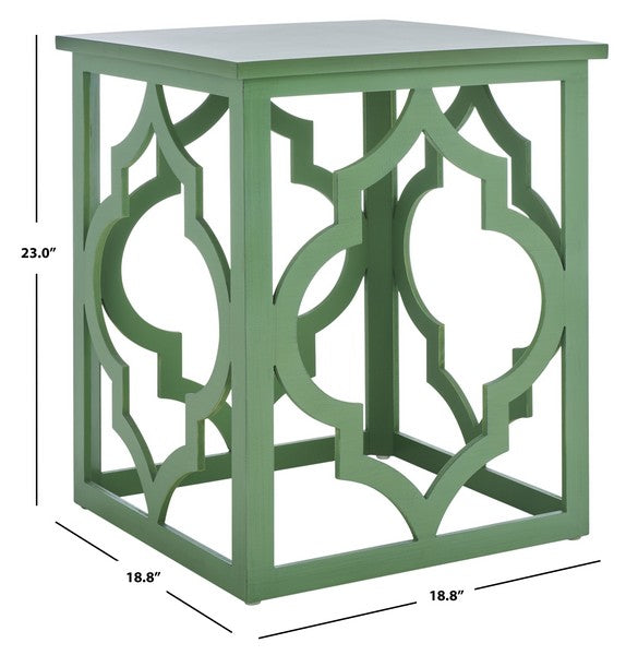 MILO TRELLIS GOLD LEAF END TABLE