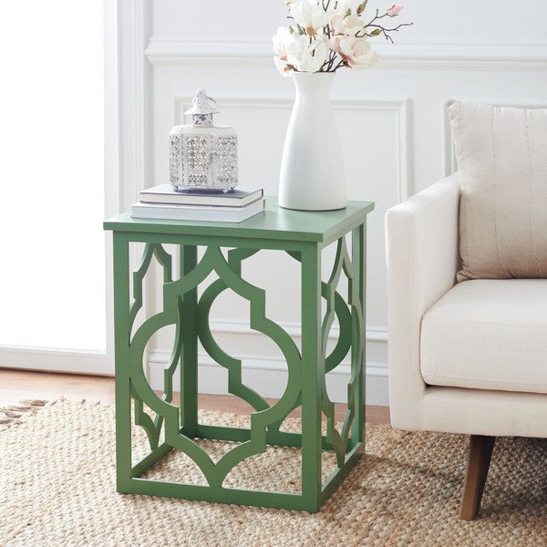 MILO TRELLIS GOLD LEAF END TABLE