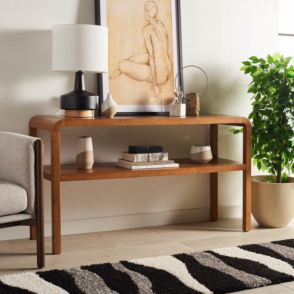 OMARA 2 TIER CONSOLE TABLE