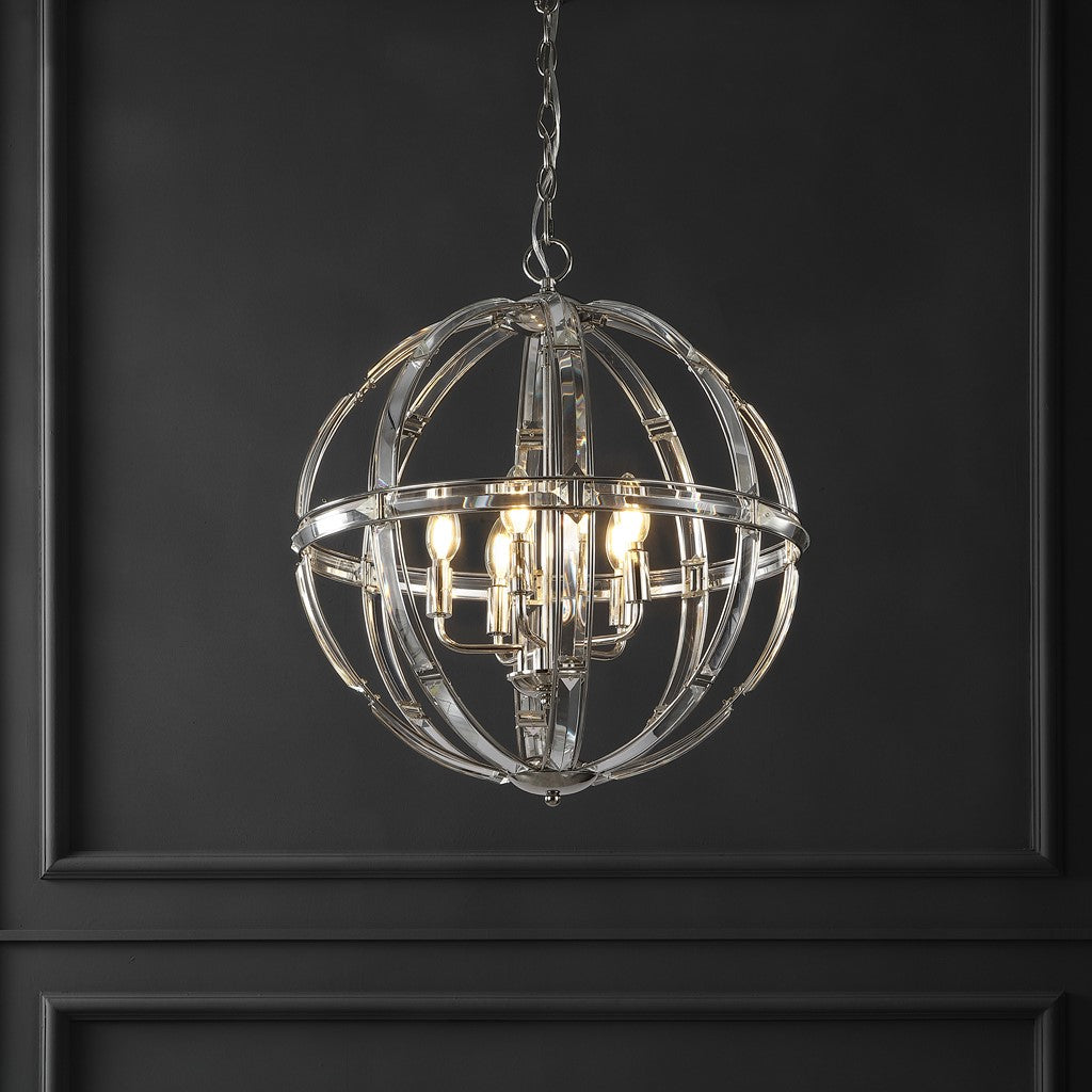 GIORDANO ROUND CRYSTAL CHANDELIER