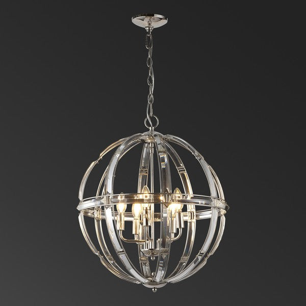 GIORDANO ROUND CRYSTAL CHANDELIER