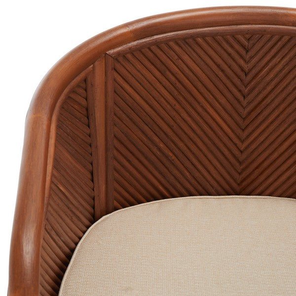 BARNETTE RATTAN POLE ACCENT CHAIR