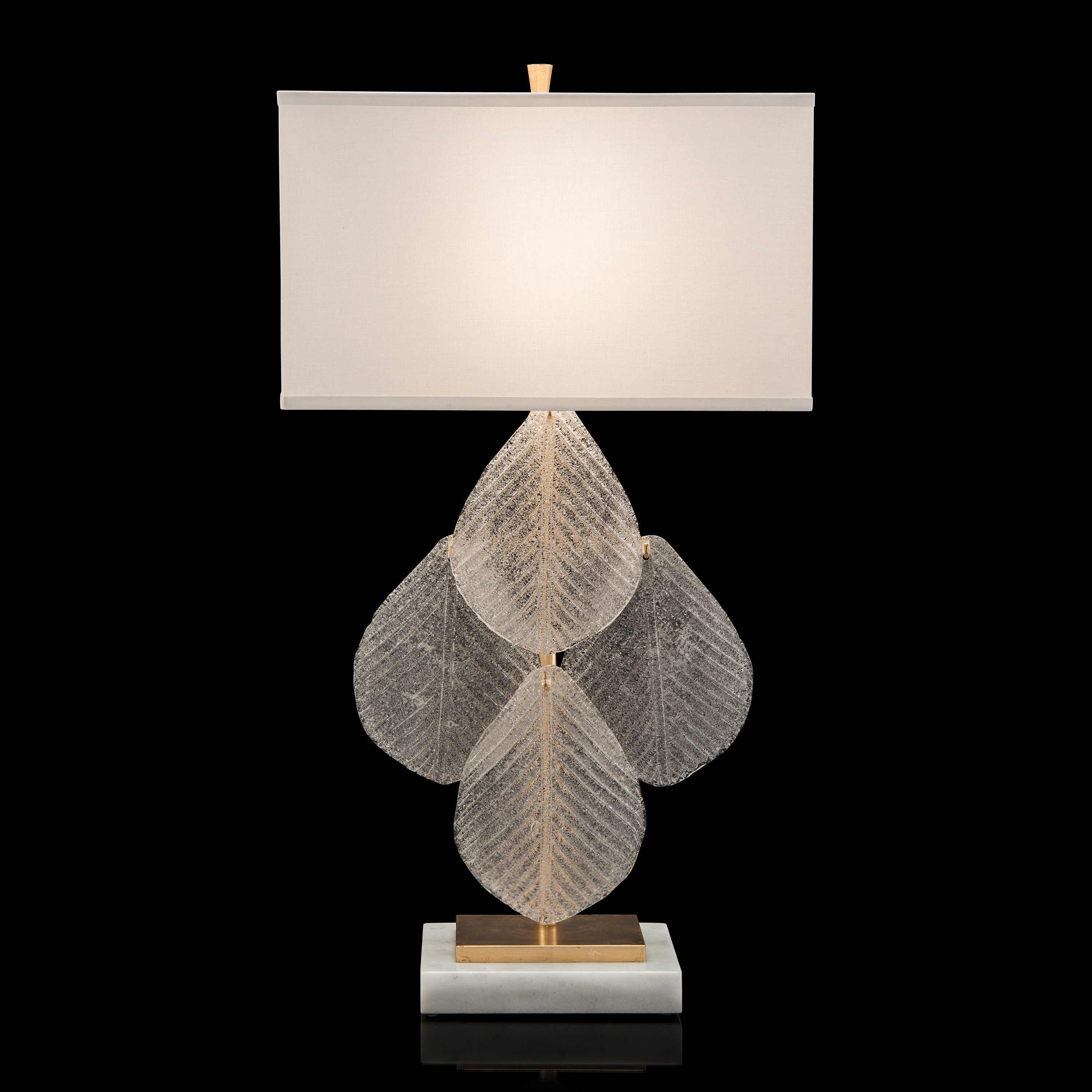 Glass Petal Table Lamp