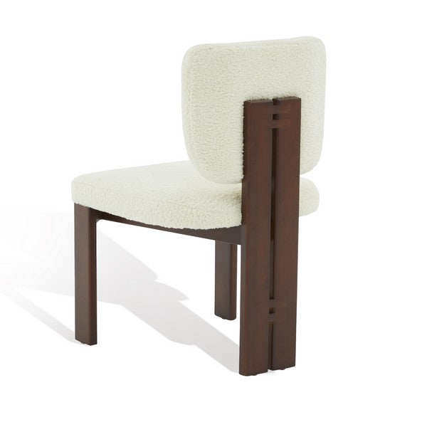 KAT FAUX SHEARLING DINING CHAIR