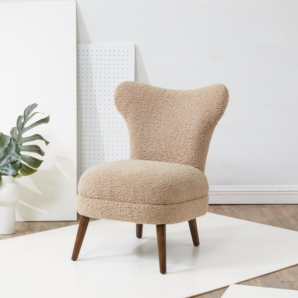 BRANDIETTA FAUX SHEARLING ACCENT CHAIR