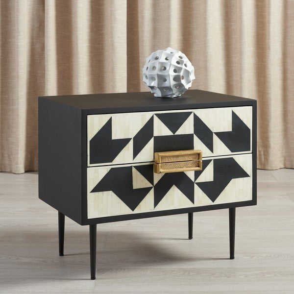 KIMORI 2 DRAWER NIGHTSTAND