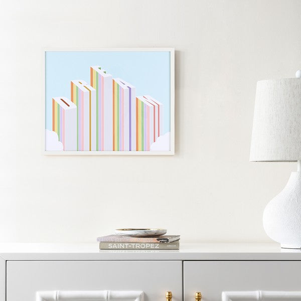 RAINBOW ASPIRATIONS FRAMED WALL ART