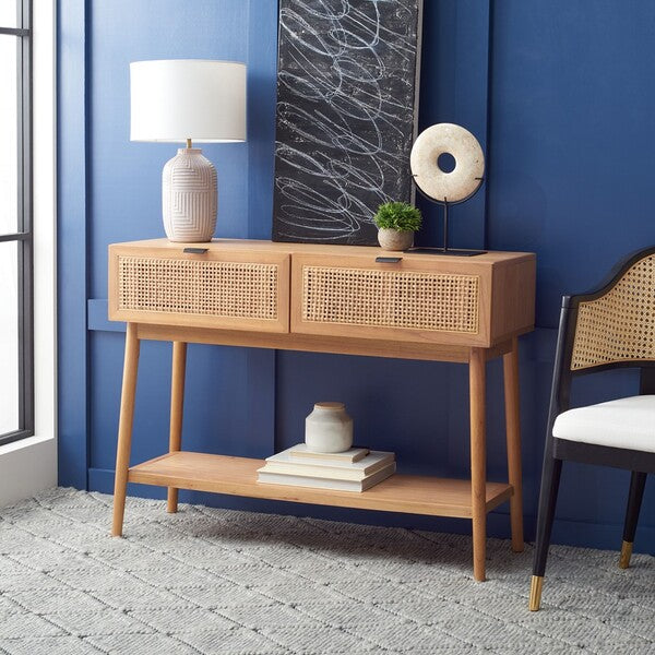 DAISLEY 2 DISEGNI RATTAN CONSOLE TABELLA