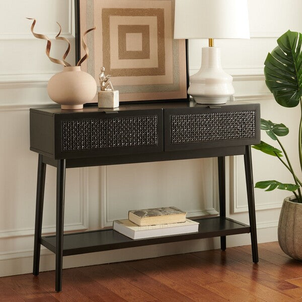 DAISLEY 2 DISEGNI RATTAN CONSOLE TABELLA