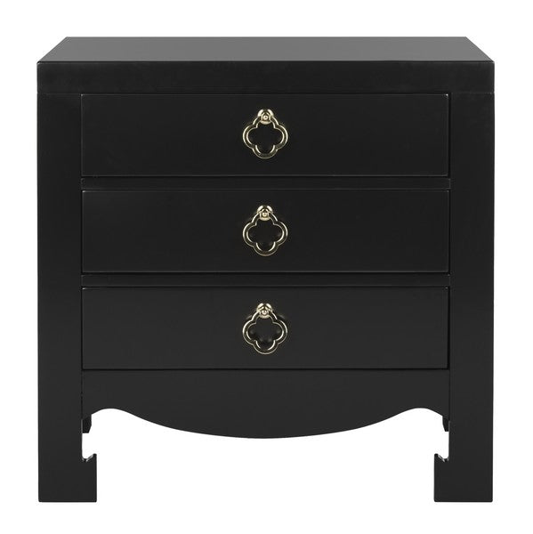 NERO 3 DRAWER NIGHTSTAND