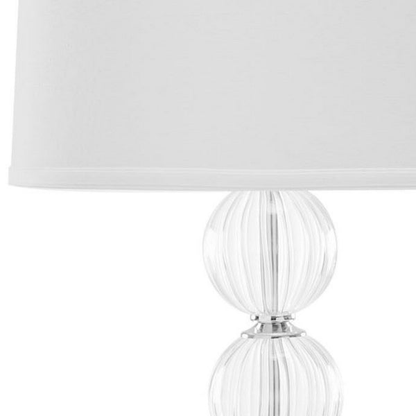 AMANDA 31 INCH H CRYSTAL GLASS GLOBE LAMP (SET OF 2)