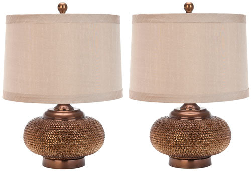 ALEXIS 19 POLLICI H GOLD BEAD LAMP - SET DI 2