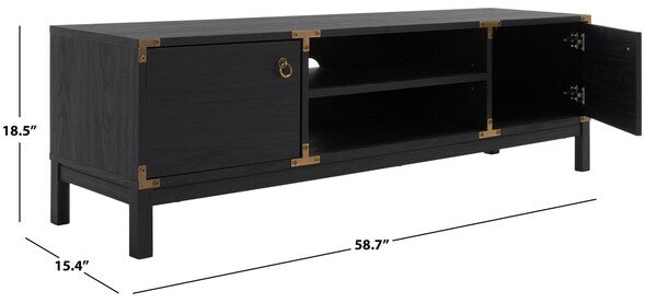 GALIO 2 DOOR 2 SHELF MEDIA STAND