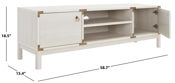 GALIO 2 DOOR 2 SHELF MEDIA STAND