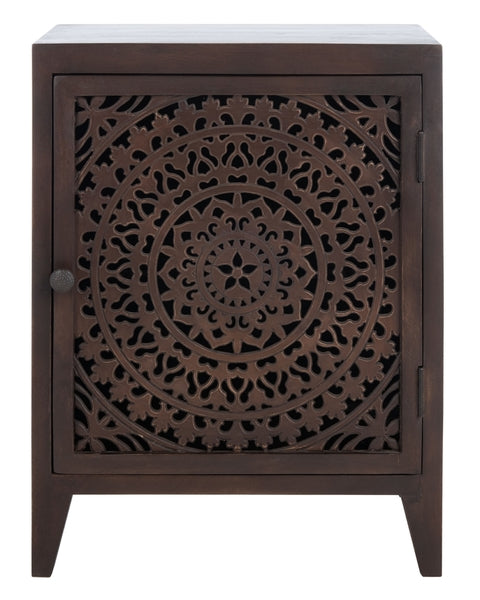 THEA 1 DOOR CARVED NIGHTSTAND