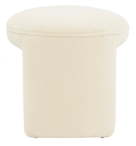 VIVIE FAUX SHEARLING OTTOMAN