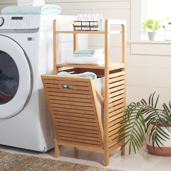 HALLOW LAUNDRY BASKET WITH SHELVES