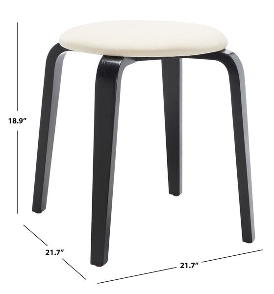 JO UPHOLSTERED STACKABLE STOOL